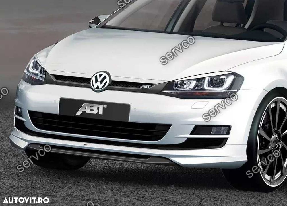 Prelungire spoiler tuning sport bara fata VW Golf 7 Mk7 ABT 2012-2016 ver2 - 8
