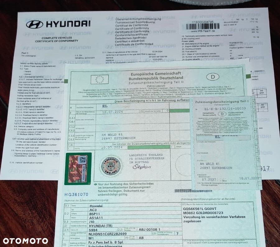 Hyundai i10 AC3 2024 Karoseria Goła - Stan Idealny - 39