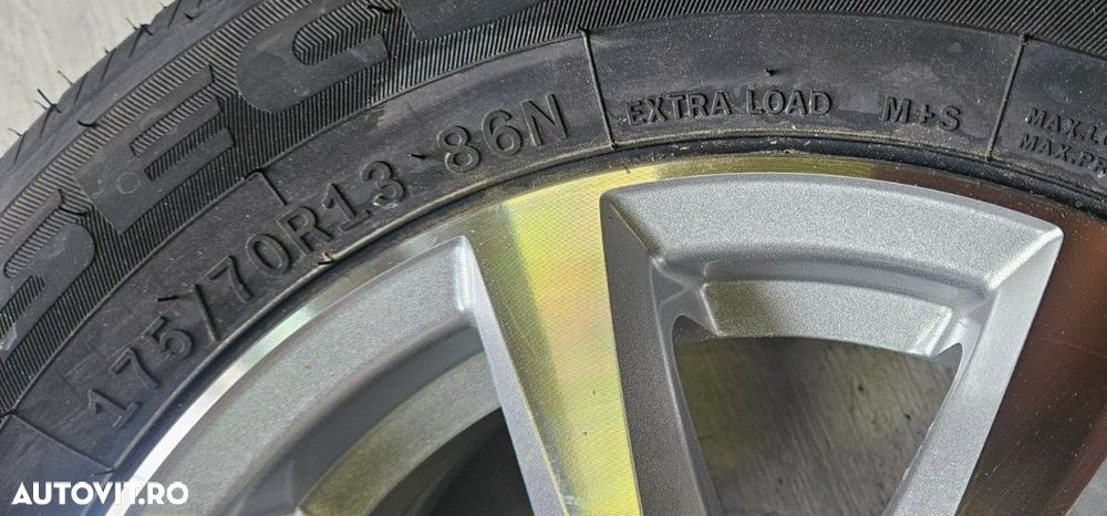 Roata 175/70 R13 86N Anvelopa Security Janta aliaj 5Jx13 4/57/100 ET30 - 4