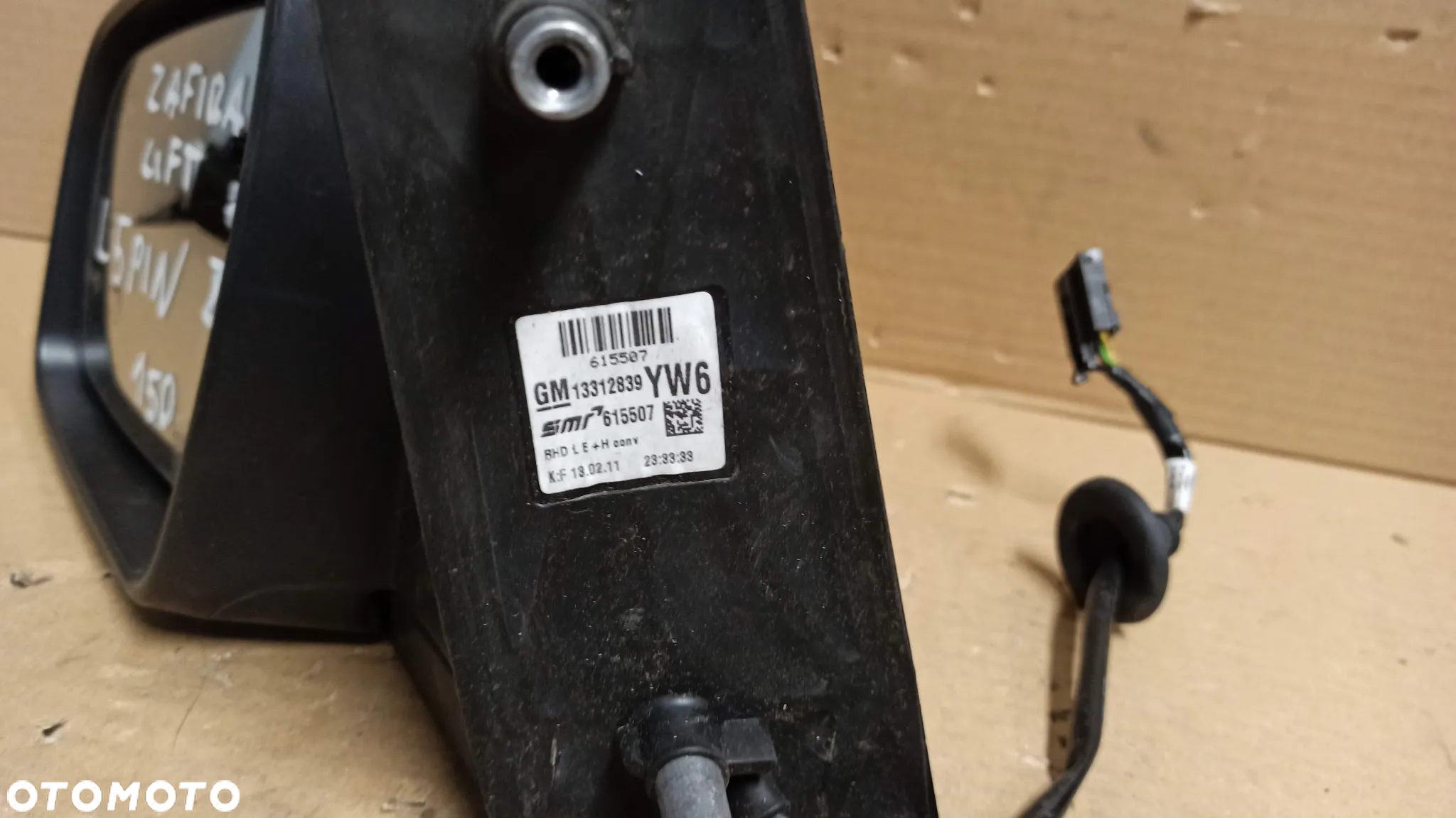 # LUSTERKO LEWE 5 PIN OPEL ZAFIRA B LIFT Z177 - 2
