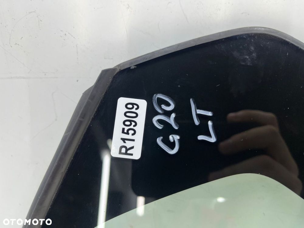 Szyba boczna BMW 3 G20 sedan 18r.- lewa tylna w drzwi trójkąt lewy tył 7425083 - 5