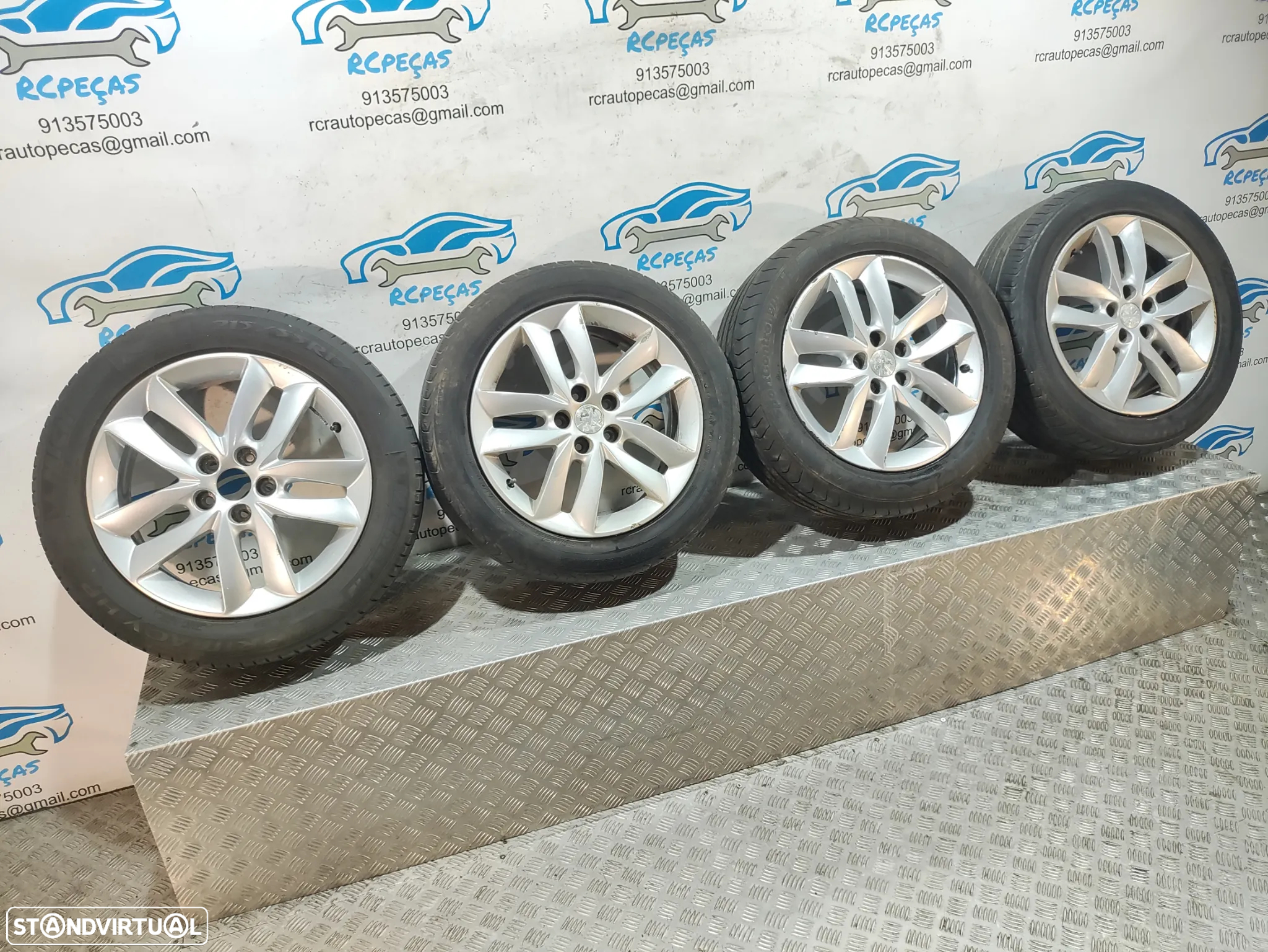 Conjunto Jantes 17 Originais Peugeot 508 1 Mk1 7J ET46 5x108 - 9