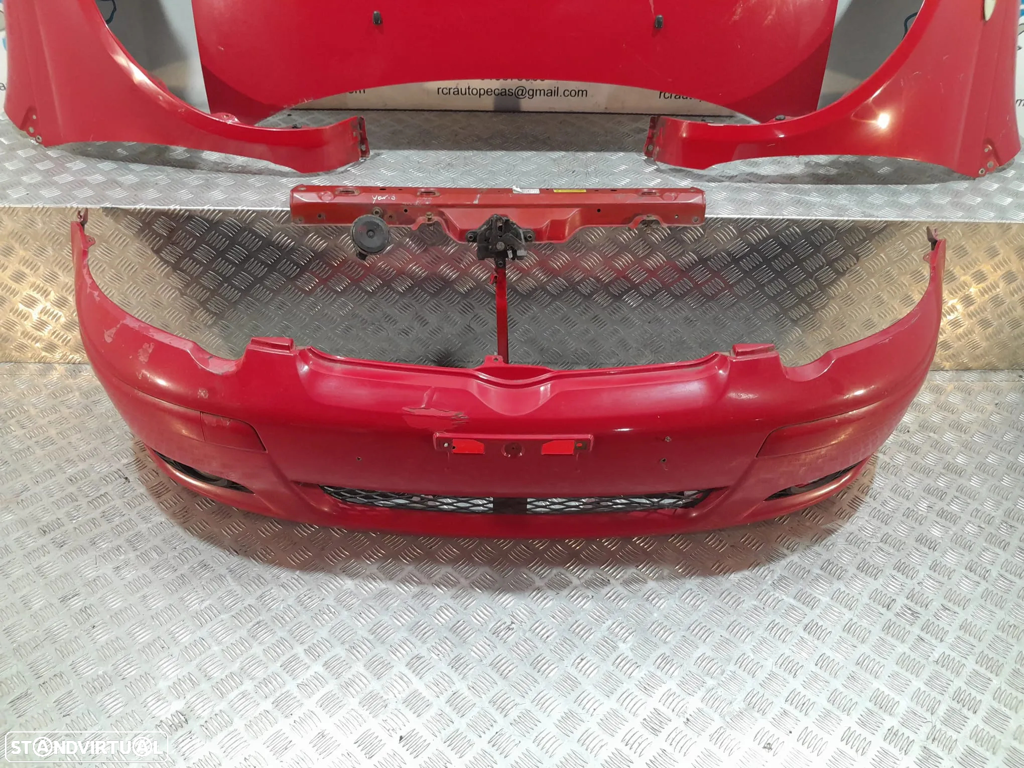 FRENTE COMPLETA TOYOTA YARIS P1 FASE 2 II FACELIFT CAPOT PARACHOQUES GUARDA-LAMAS OTICAS FRENTE FIBRA REFORÇO - 15