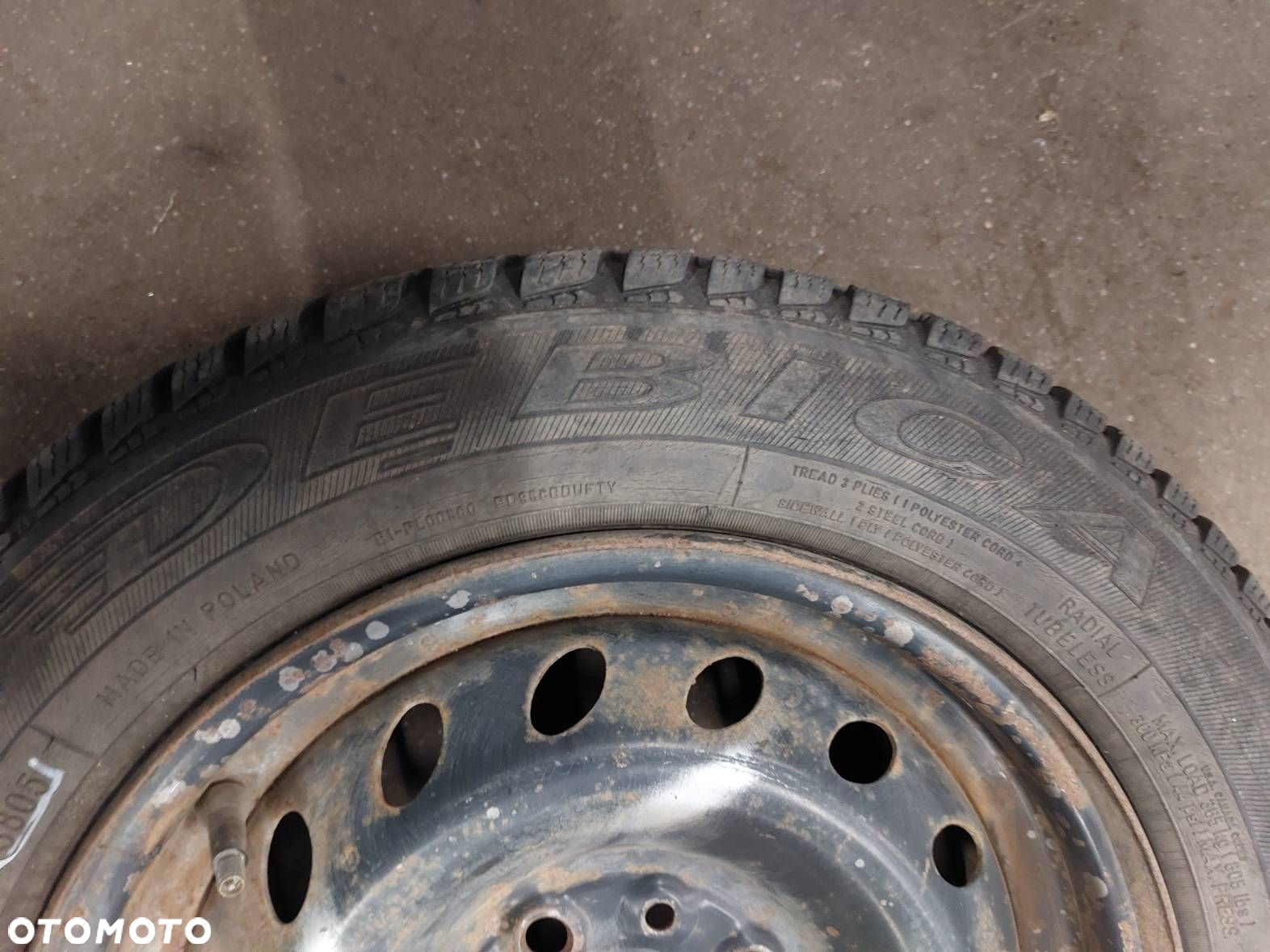 KOŁO FELGA OPONA ZAPAS 4x98 5Jx13 ET33 FI58,1 155/65R13 FIAT SEICENTO - 3