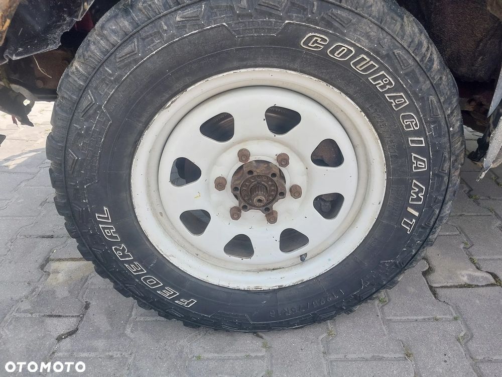 Koła felgi z oponami R 16 cali 6x139,7 opony Federal Couragia M/T LT 225/75 felgi stalowe Toyota Land Cruiser Hilux Opel Frontera Mitsubishi Pajero Nissan Patrol Lexus GX JEEP Isuzu Huindai Galloper Hummer GMC Chevrolet - 2