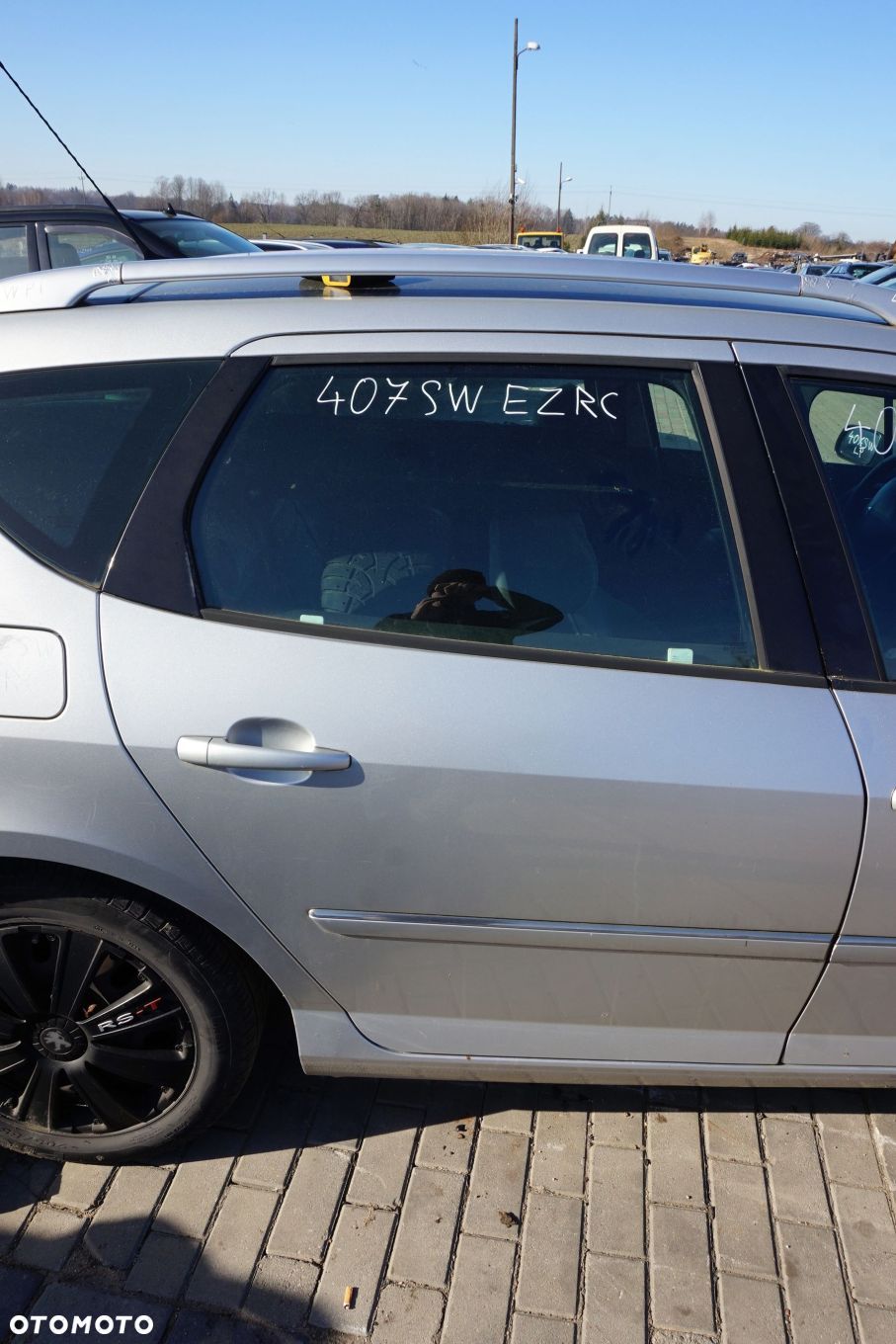 DRZWI TYLNE PRAWE 407 SW KOMBI EZRC  SREBRNY PEUGEOT 2004-2007 - 1