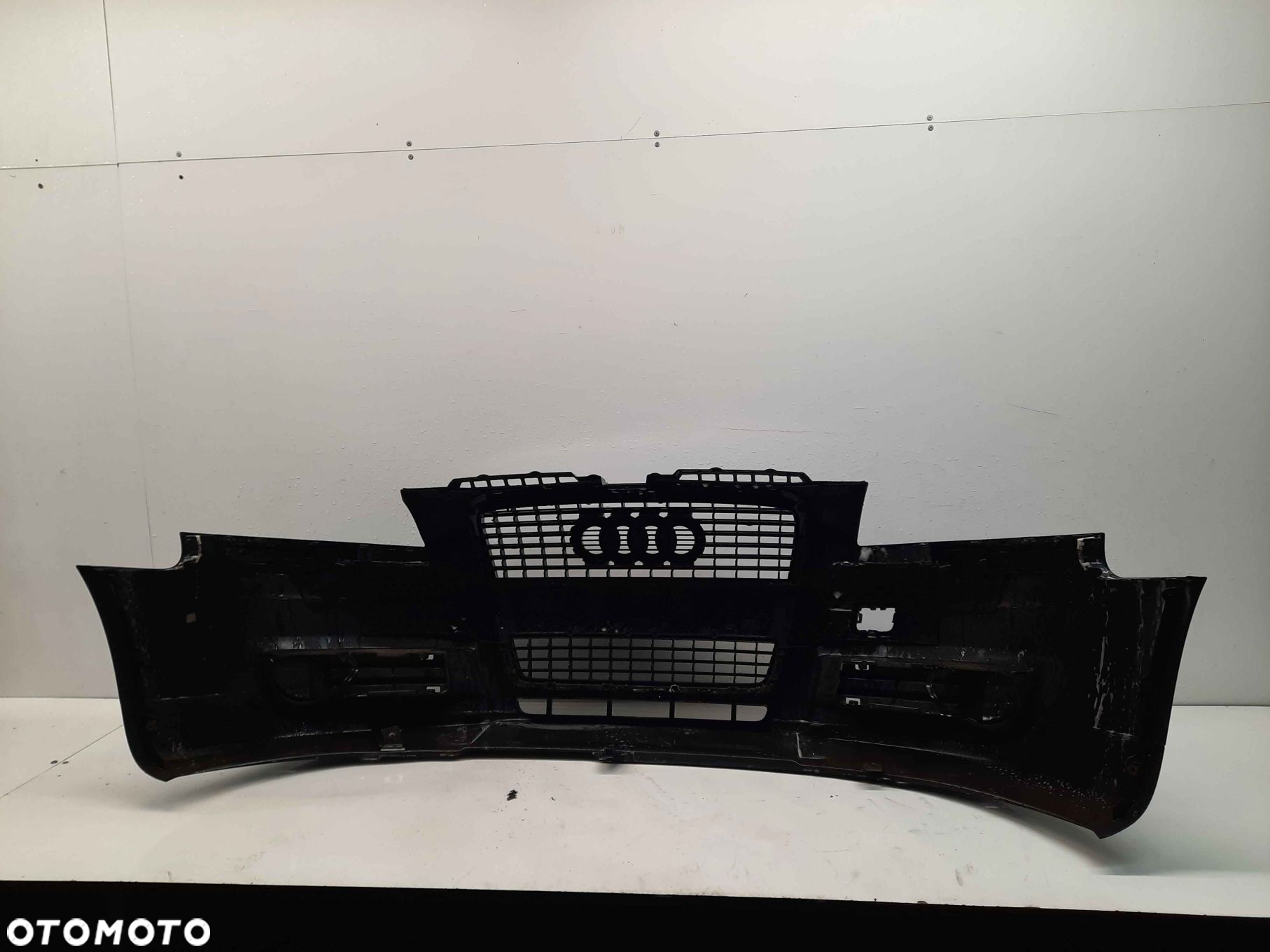 ^ ZDERZAK PRZÓD PRZEDNI AUDI A3 8P LIFT FL LX7Z SZARY GRAFITOWY - 7