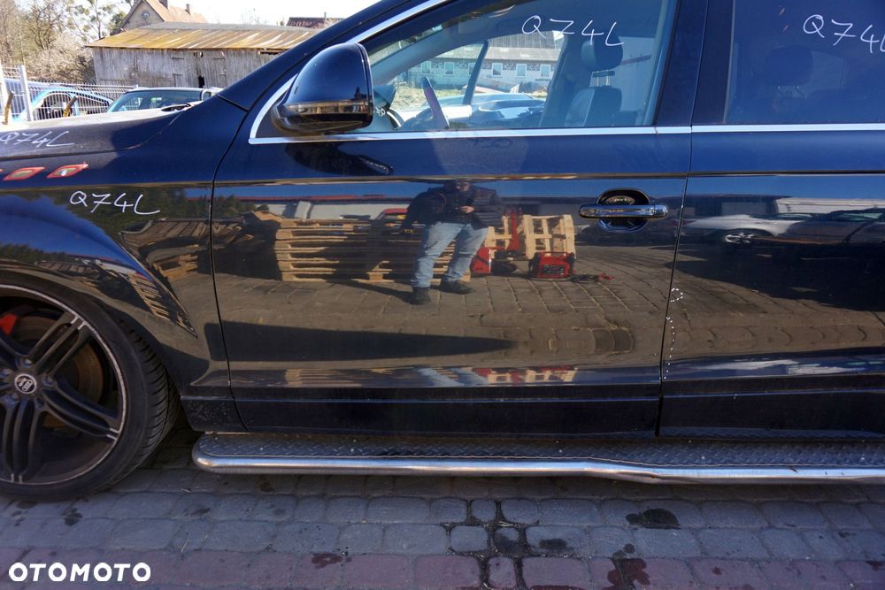 DRZWI PRZEDNIE LEWE Q7 4L LIFT LZ5Q  CZARNY AUDI 2009-2015 - 3