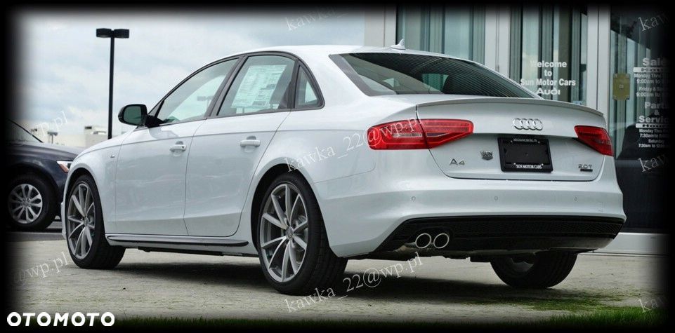 AUDI A4 B8 12-15 LIFT SEDAN SPOJLER LOTKA PODKŁAD! - 9