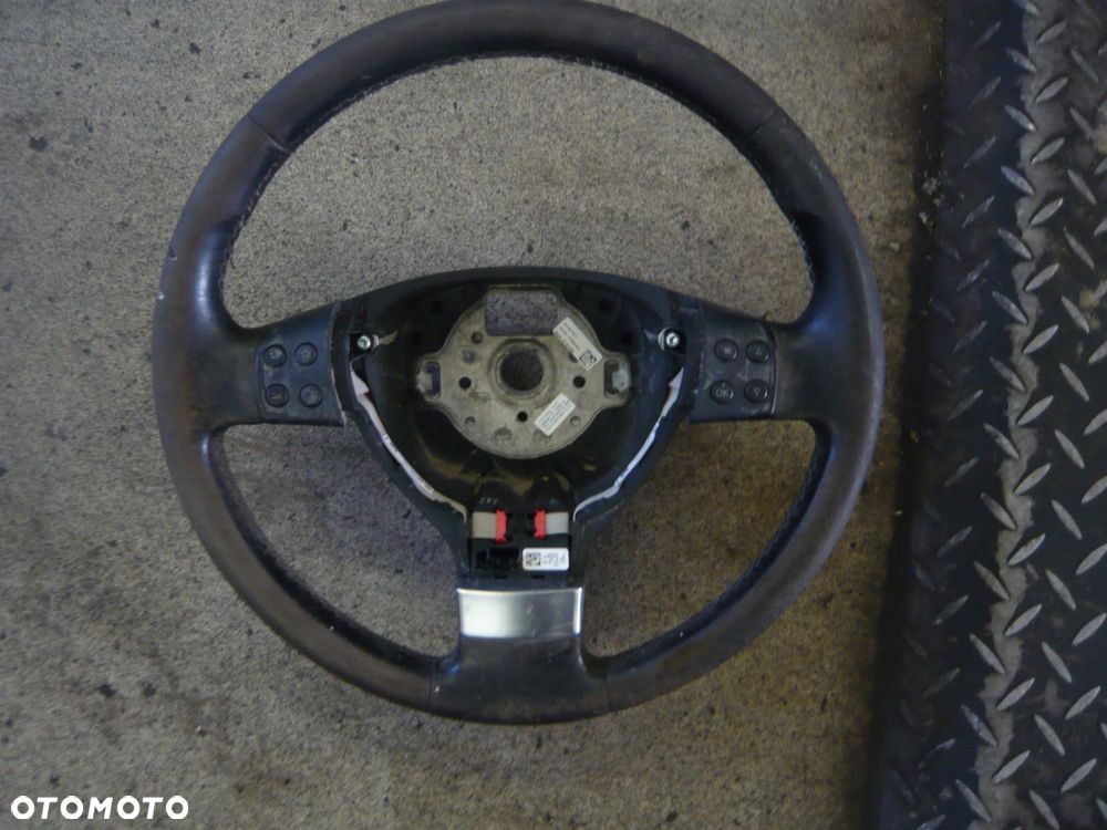 kierownica skórzana multifunkcja 1q0419091k vw golf v plus - 1