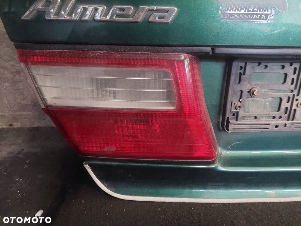 KOMPLETNY TYŁ KLAPA BAGAŻNIKA ZDERZAK LAMPY ALMERA N15 LIFT SEDAN DP1 - 9