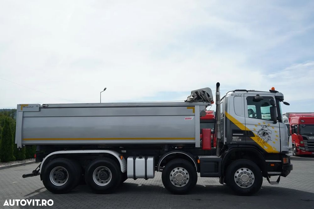 Scania G 440 / 8X4 / BASCULATOR CU 2 LATE / HIDRAULIC LATERAL / CLAPETĂ HIDRAULICĂ / BORDMATIC / CORTINĂ AUTOMATICĂ / AUTOMAT - 16