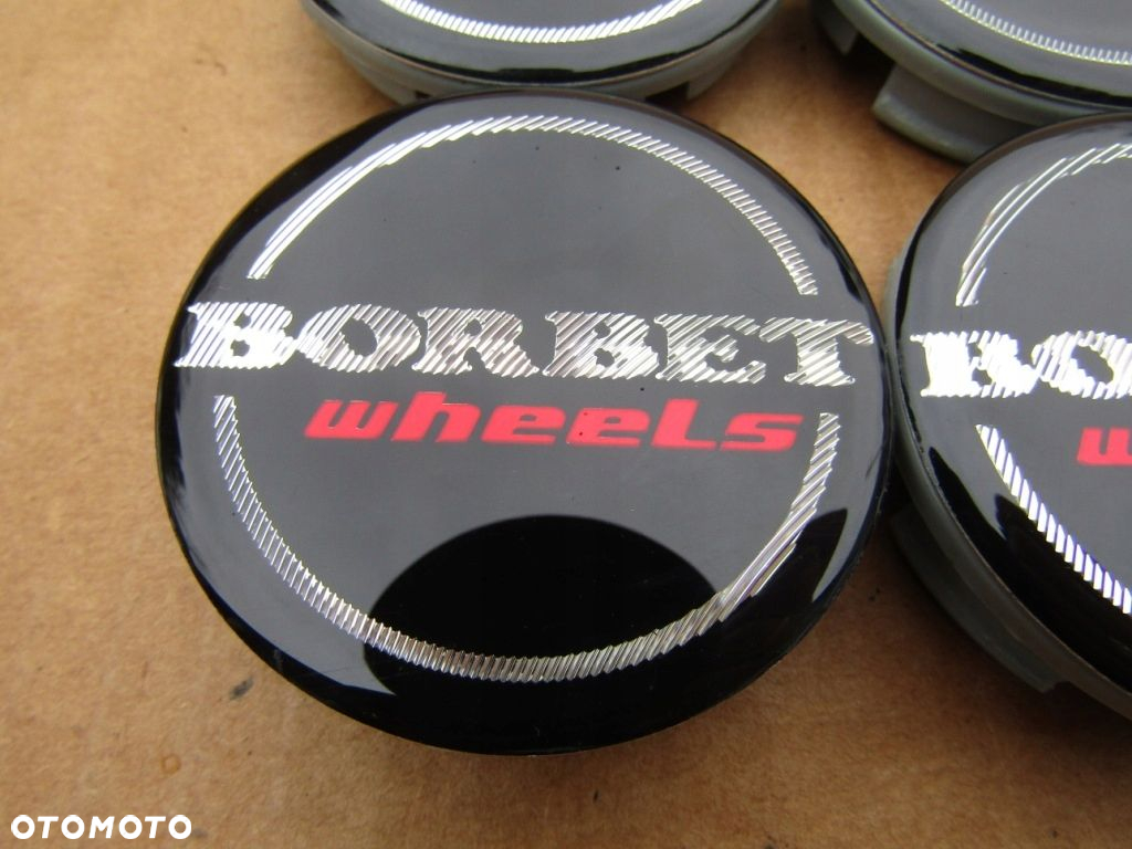 4x Dekielki Dekle Kapsle 14 15 16 17 18 19 20 Borbet Wheels 56 mm / 52 mm - 5