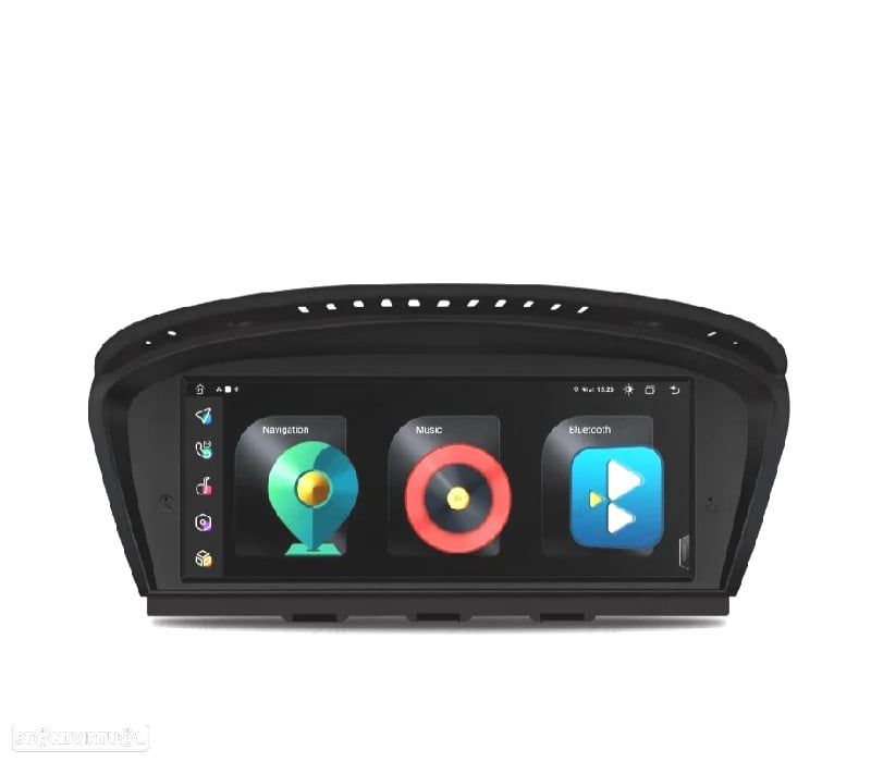 AUTO RÁDIO GPS ANDROID 12 PARA BMW SERIE 3 E90 E91 E92 E93 SERIE 5 E60 E61 E63 E64 05-08 CCC - 1