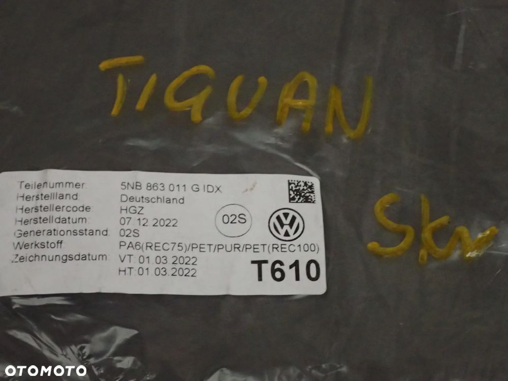 DYWANIKI WELUROWE VW TIGUAN 5NB863011G - 5