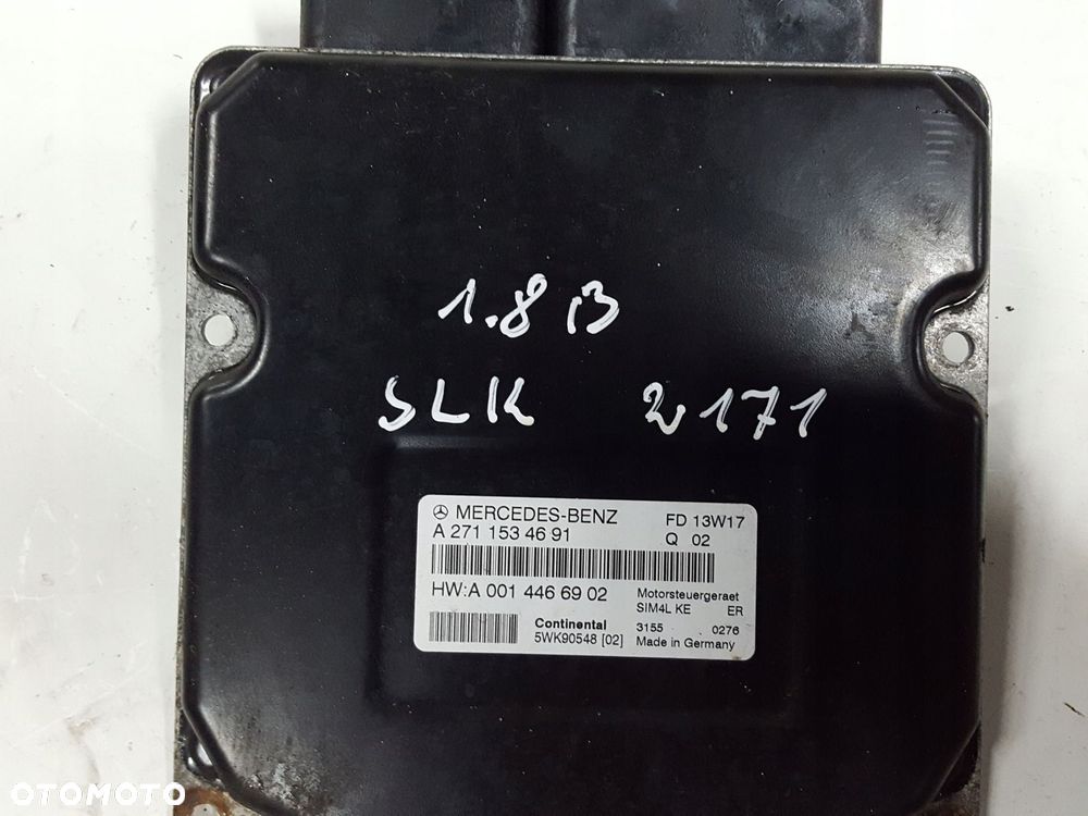 MERCEDES SLK R171 171 1.8 K KOMPUTER SILNIKA - 2