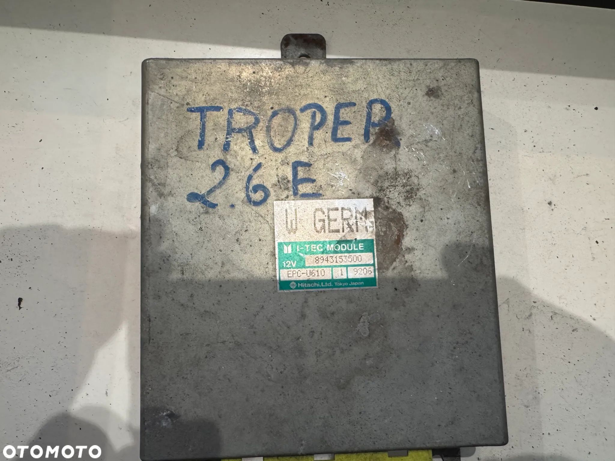 Sterownik | Komputer silnika | Isuzu Trooper 2.6 - 8943153500 - 1