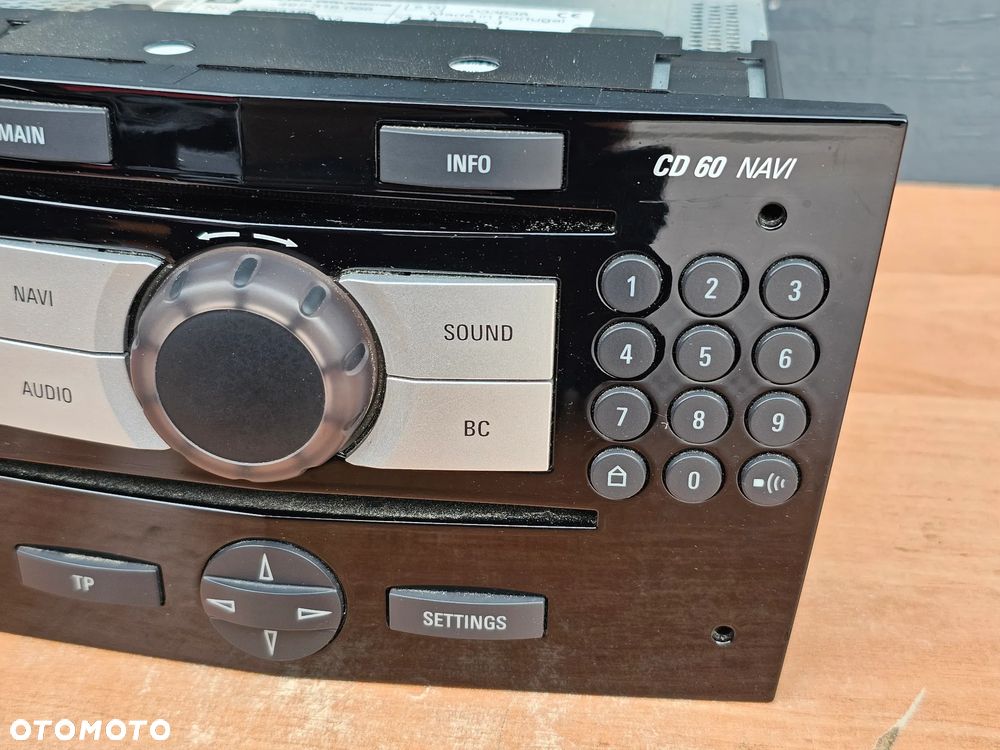 NAWIGACJA RADIO PANEL MULTIFUNKCJA RAMKA OPEL CORSA D CD 60 NAVI PIANO BLACK CZARNE - 3