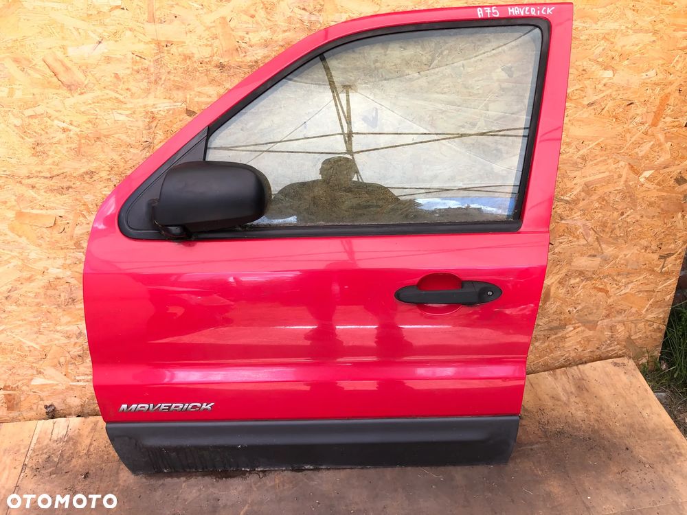 A75. Drzwi Lewy Przód Ford Maverick II Escape I Czerwone (2001 –) - Wysyłka - 1