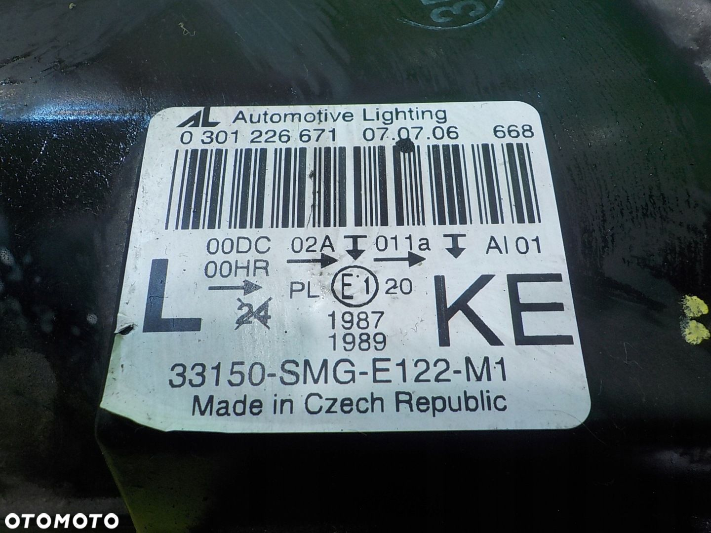 CIVIC VIII UFO 1.8 I-VTEC 06r 5D lampa lewa przod XENON 33150-SMG-E122-M1 - 6
