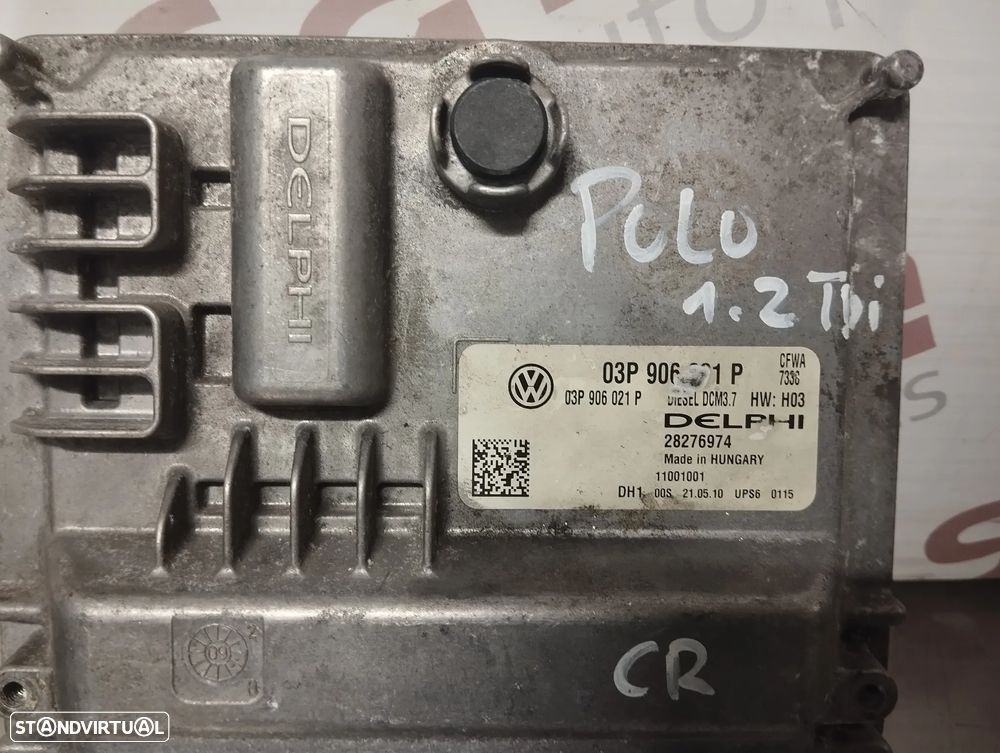 UNIDADE / CENTRALINA DO MOTOR SEAT IBIZA 6J / VOLKSWAGEN POLO 6R 1.2TDI 03P906021P  28276974 - 3