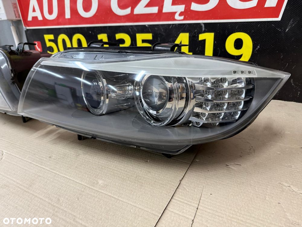 BMW 3 E90 E91 LCI LIFT 09-11 LAMPY PRZÓD BIXENON 7202583 7202584 KOMPLETNE - 7