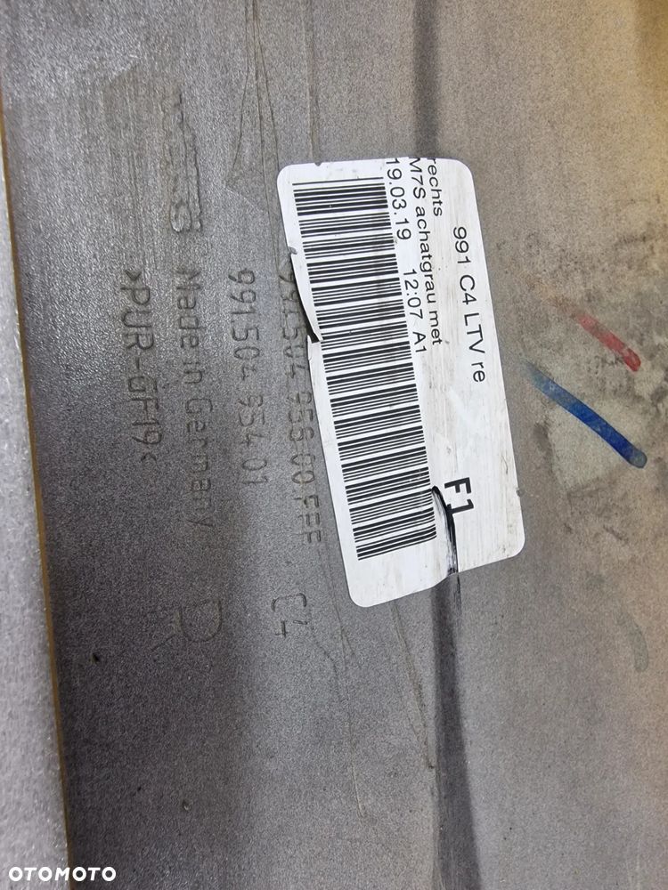 PORSCHE 911 991 GT3 RS CARRERA 4 4S 12-19 PRAWA LISTWA PROGOWA / NAKŁADKA PROGU , NR 99150495401 , NR AUKCJI PR267 - 23