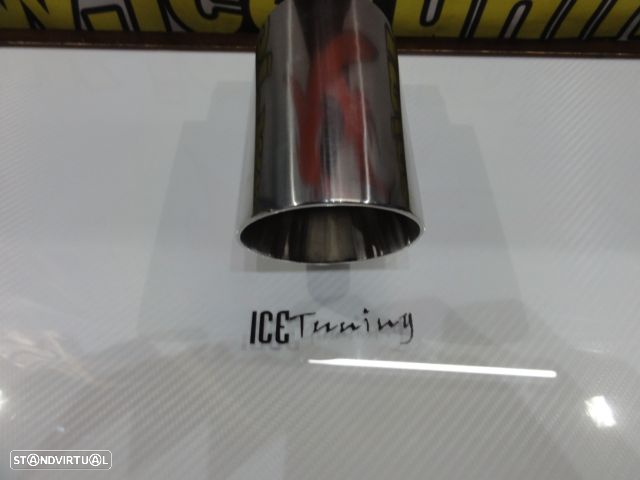 Ponteiras De Escape Redonda 88mm X 195MM 100% Inox - 17