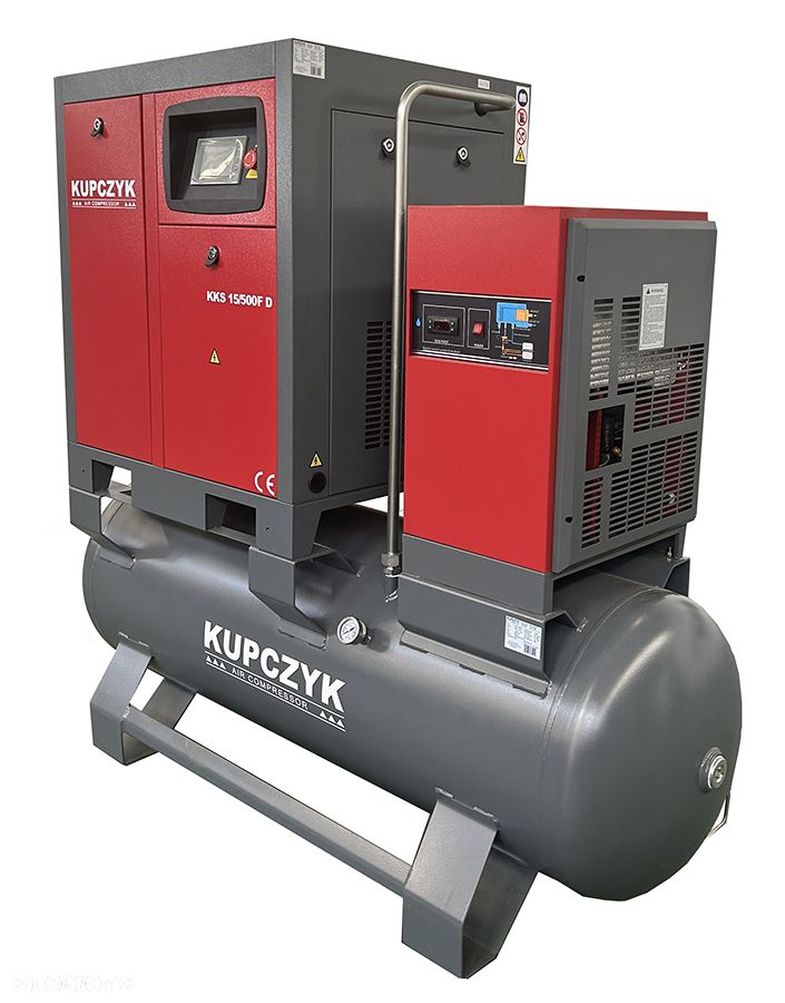 Kompresor śrubowy 1500 l/min 11 KW Falownik Osuszacz Filtry Kupczyk - 6