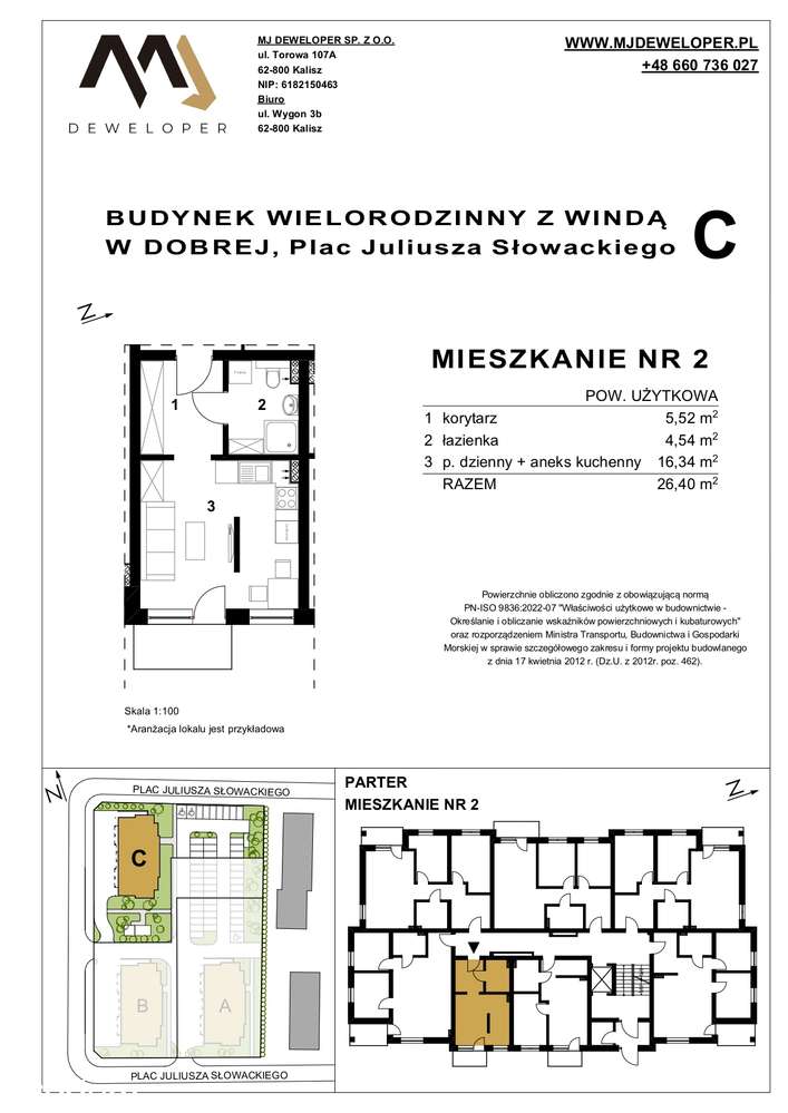 Mieszkanie nr 2 na "Osiedlu Dobre" budynek C
