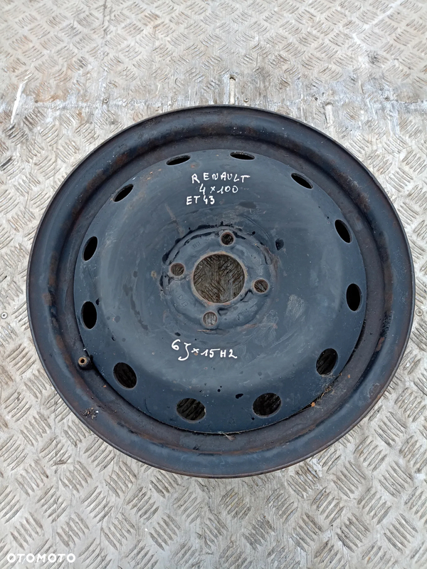 Felga stalowa R15 Renault 4x100 et43 6Jx15H2