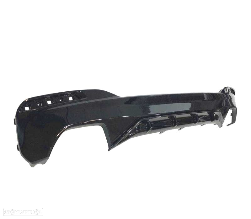 DIFUSOR TRASEIRO BMW G30 G31 17- LOOK M PERFORMANCE PRETO BRILHANTE - 3