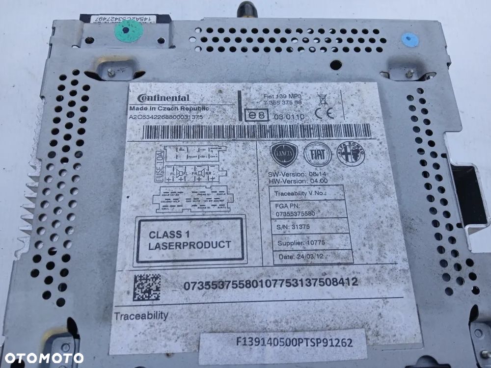 RADIO FIAT PANDA III 12- - 3