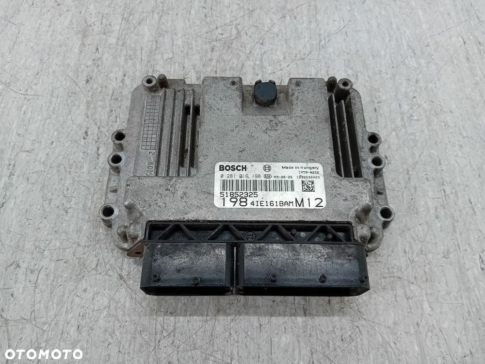 KOMPUTER, STEROWNIK FIAT BRAVO II 51852325 0281016198 - 1
