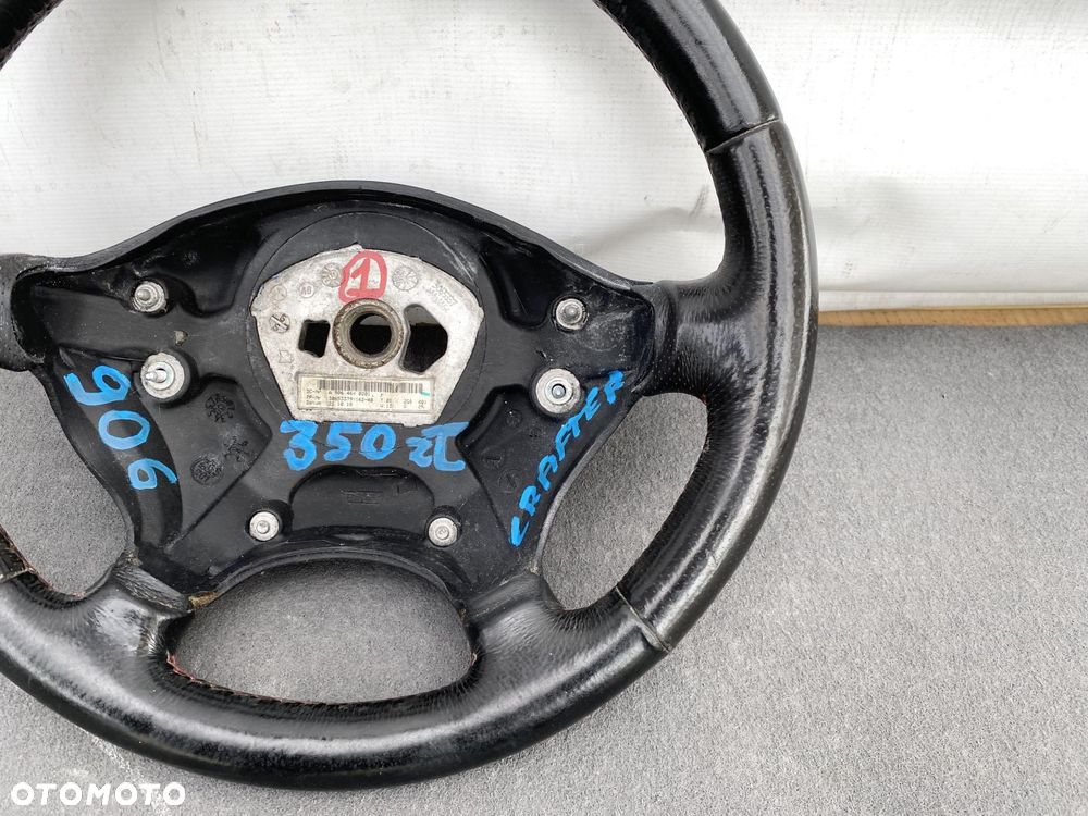 SPRINTER 906 VW CRAFTER 06- KIEROWNICA OBSZYTA SKRÓRĄ A9064640201 - 1
