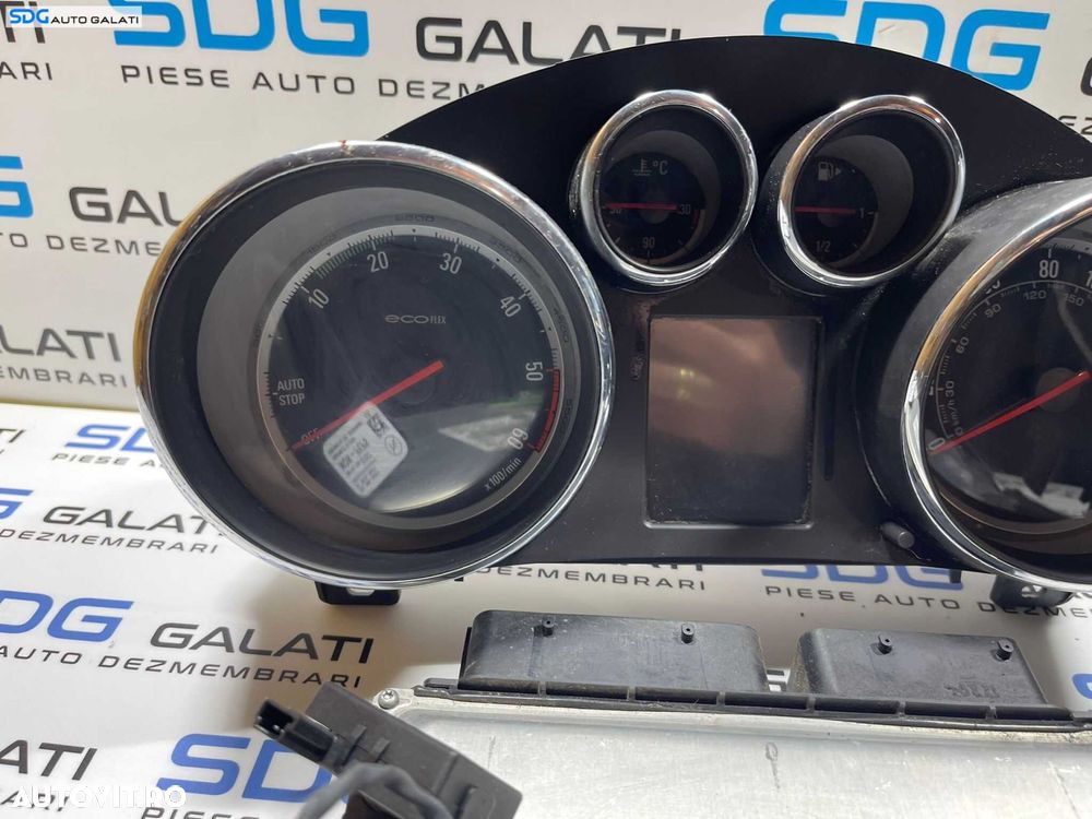 Kit Pornire ECU Calculator Motor Cip Cheie Imobilizator Ceas Bord Opel Astra J 1.7 CDTI 2009 - 2015 Cod 55591495 55579719 [2899] [2900] [2901] - 3