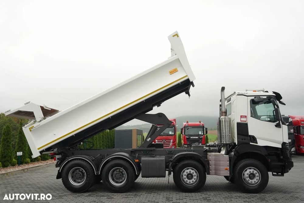 Renault K 480 / 8x4 / WYWROTKA DWUSTRONNA - 6 M / HYDROBURTA / HYDROKLAPA / AUTOMAT / EURO 6 / - 7
