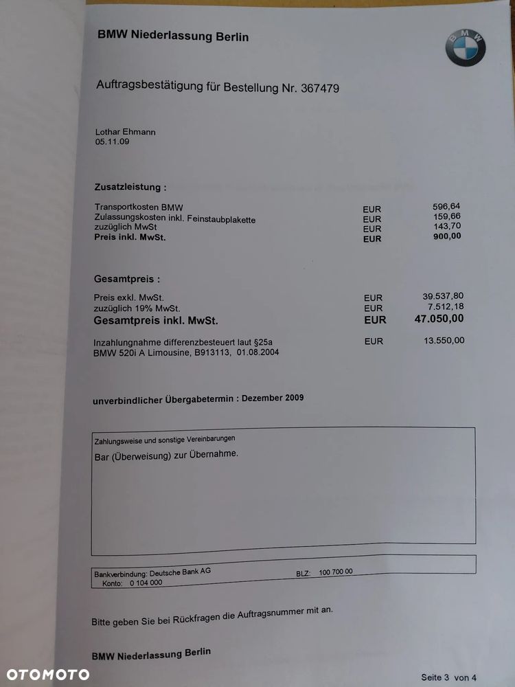 BMW Seria 5 520d Edition Sport - 9