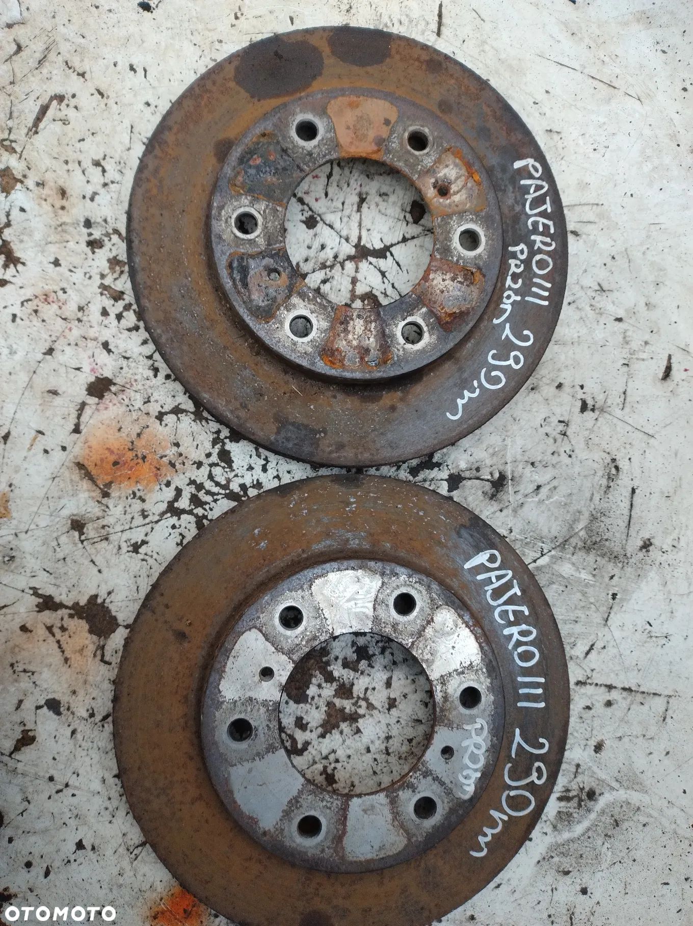 Mitsubishi PAJERO III 3,2DID tarcza hamulcowa przód 290mm tył 300mm - 1