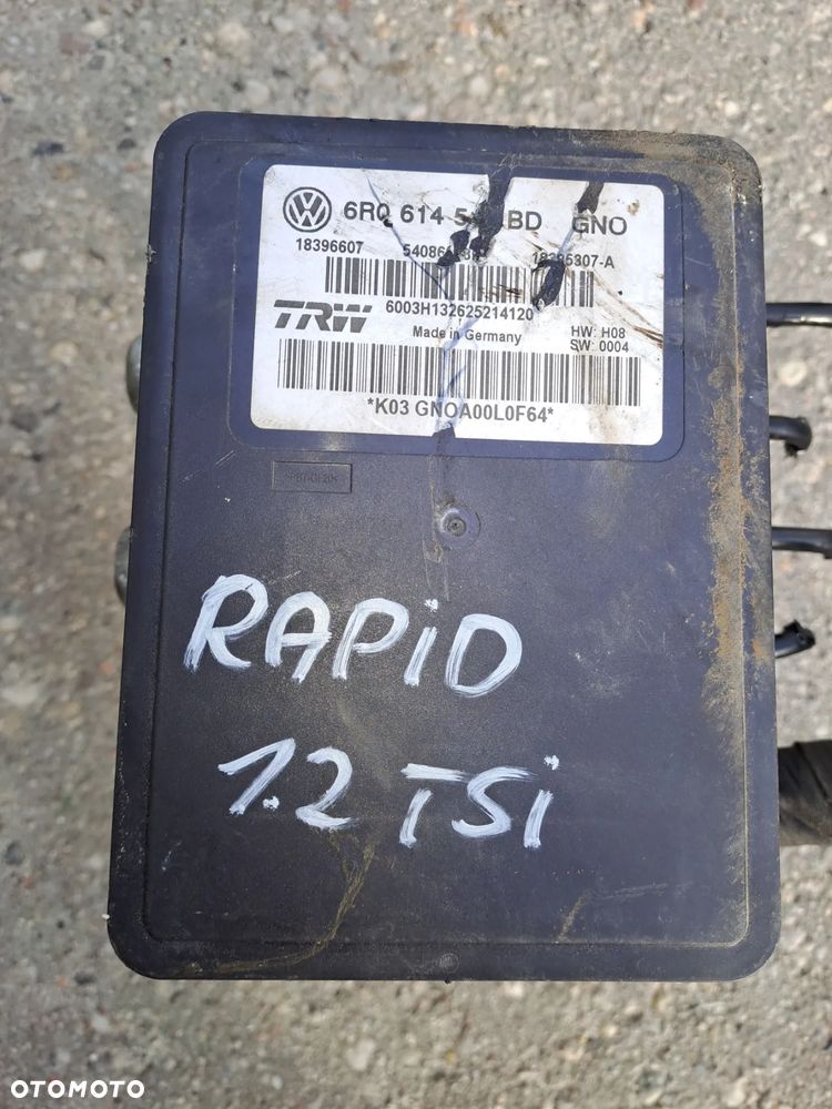 Skoda Rapid pompa sterownik abs 6R0614517BD plus wtyczka z wiązką - 2