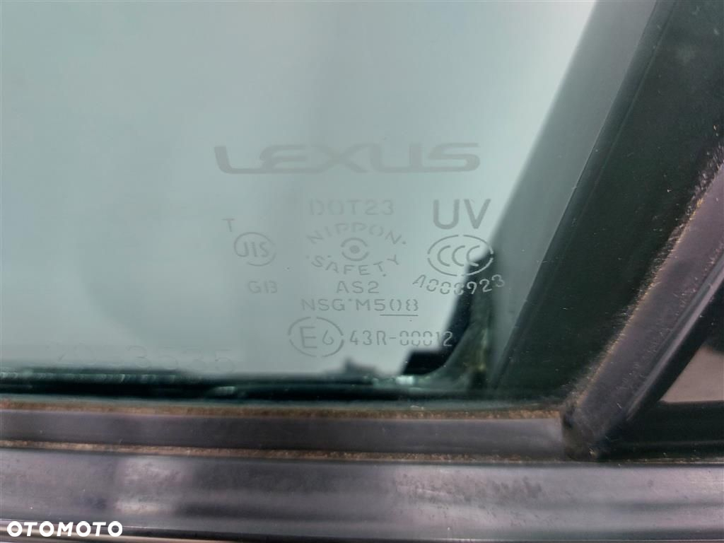 Drzwi przednie lewe przód SZYBA Lexus  IS II 2005-2012R  LIFT LAK:1G0 UK - 9