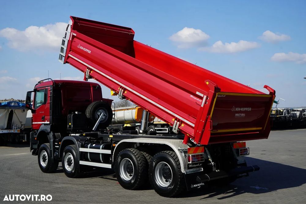 MAN TGS 41.480 / 8x8 / BASCULANĂ SPATE / MANUAL / NOU NOU / KH-KIPPER / - 4