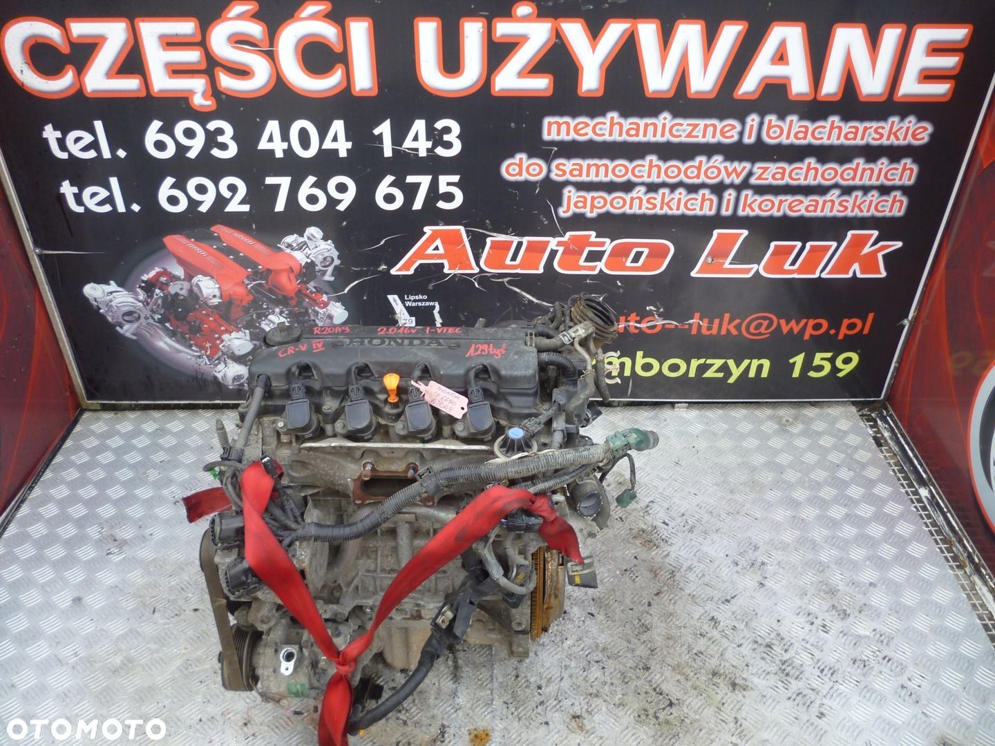 SILNIK HONDA CR-V IV 2.0 I-VTEC R20A9 129 TYS - 1