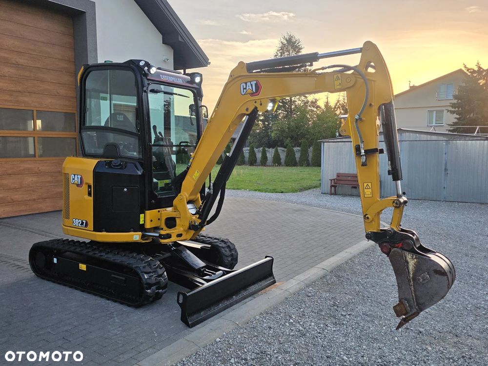 Caterpillar CAT 302.7 CR mini koparka szybkozłącze 3 łyżki piękna serwisowana 1 wł JCB sprowadzona w oryginale - 34