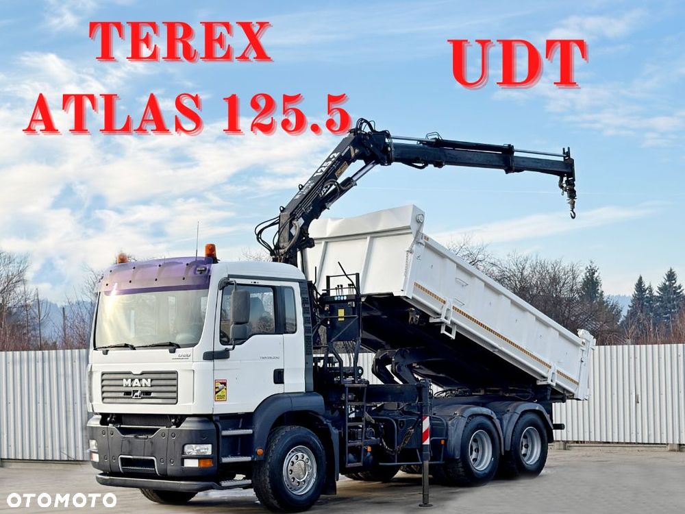 MAN TGA 26.350 *WYWROTKA 4,90m *TEREX ATLAS 125.2 * 6x4 * STAN BDB - 1