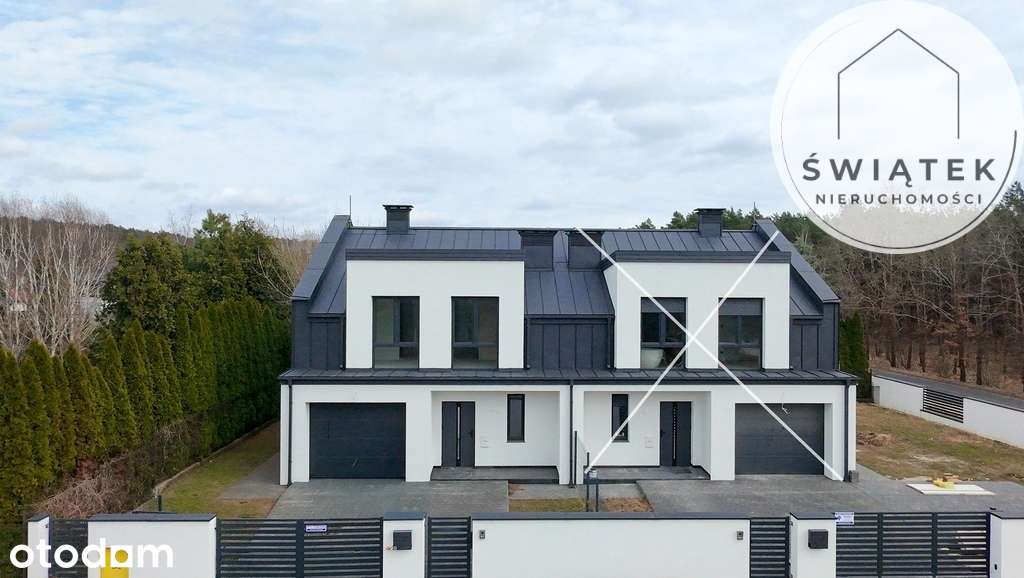 Nowoczesny bliźniak przy lesie | 147 m²