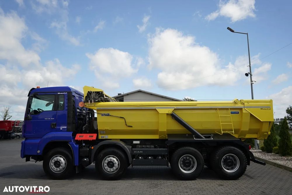 MAN TGS 35.460 / 8x4 / REAR TIPPER / HYDRAULIC FLAP / NAVI / AUTOMATIC - 12