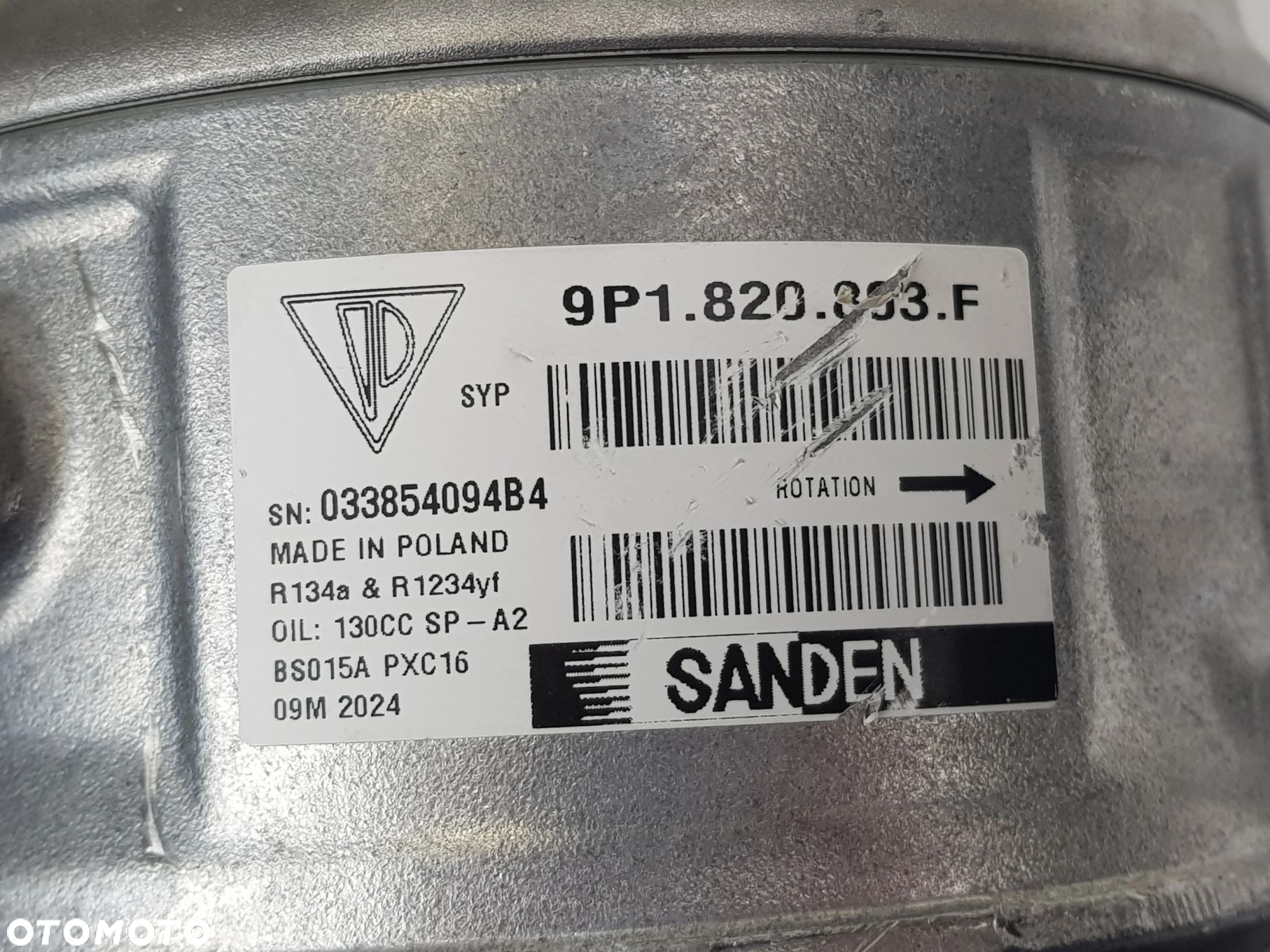 Kompresor Sprężarka klimatyzacji Porsche Cayman 982 718 9P1820803F - 9