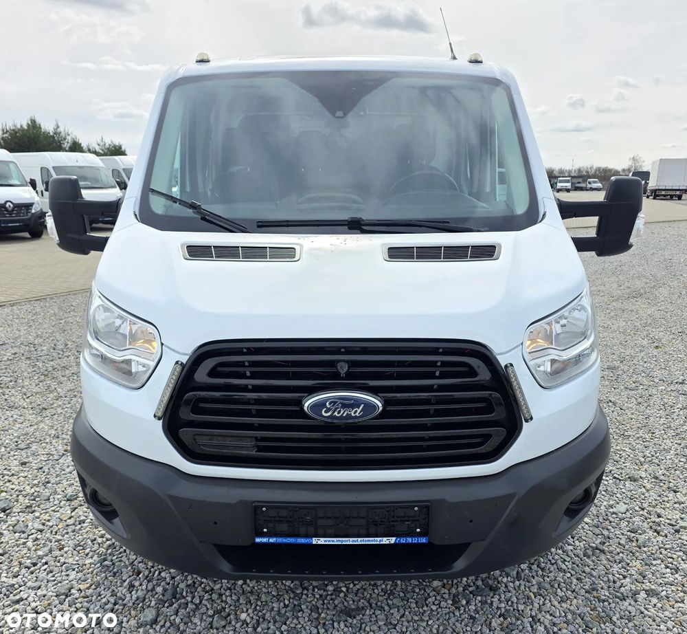 Ford TRANSIT 2,0 TDCI 170 KONNY WYWROTKA 3 STRONNA DOKA BRYGADÓWKA 7 OSOBOWA KLIMA WEBASTO LEDY 150T/KM PRZEBIEGU BLIŻNIAKI DO 3,5T WYWROT GWARANCJA - 9
