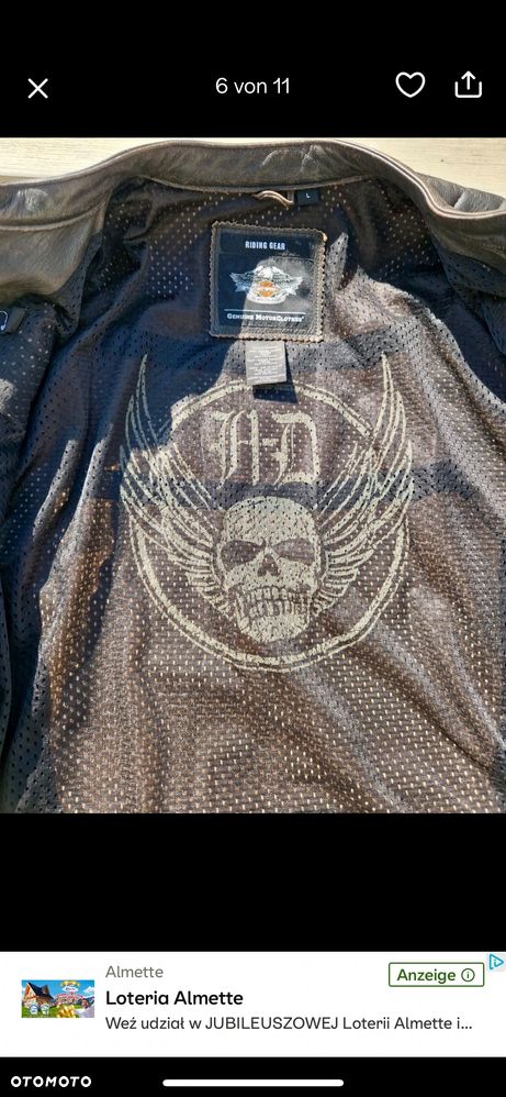 Harley Davidson kurtka motocyklowa skóra - 14